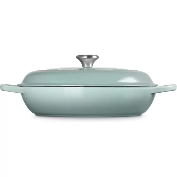 imageLe Creuset Enameled Cast Iron Signature Braiser 5 qt Sea SaltSea Salt