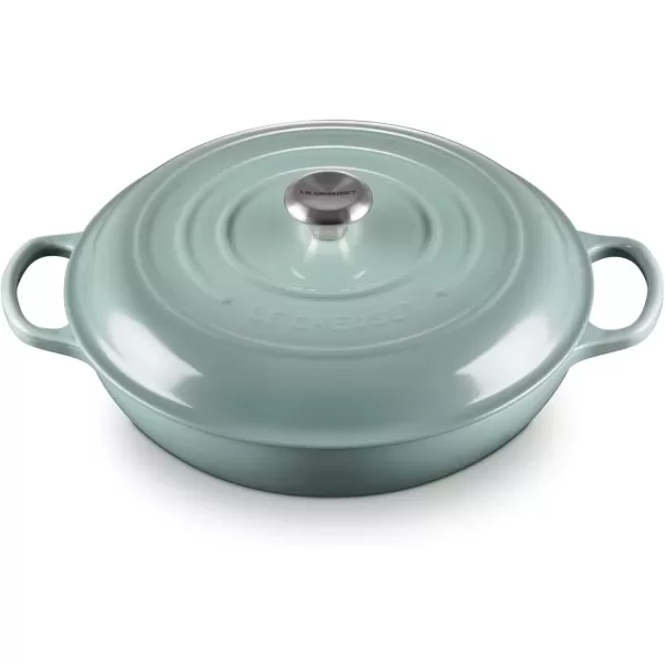 imageLe Creuset Enameled Cast Iron Signature Braiser 5 qt Sea SaltSea Salt