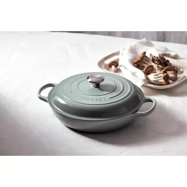 imageLe Creuset Enameled Cast Iron Signature Braiser 5 qt Sea SaltSea Salt