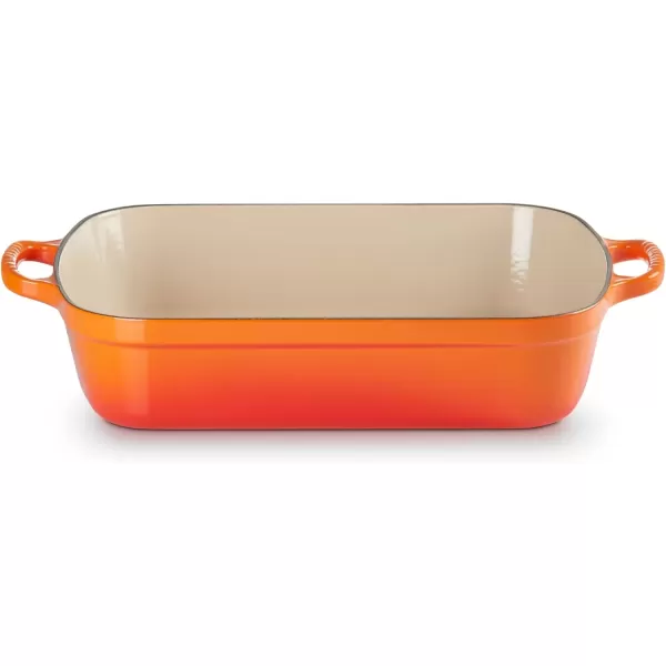 imageLe Creuset Enameled Cast Iron Signature Rectangular Roaster 525 qt 117quot x 168quot  OysterFlame