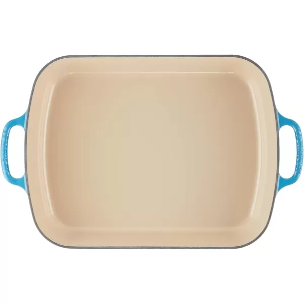 imageLe Creuset Enameled Cast Iron Signature Rectangular Roaster 525 qt 117quot x 168quot  OysterMarseille