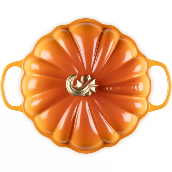 imageLe Creuset Enameled Cast Iron Figural Pumpkin Braiser 275 qt PersimmonPersimmon