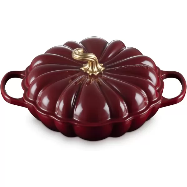 imageLe Creuset Enameled Cast Iron Figural Pumpkin Braiser 275 qt PersimmonRhone