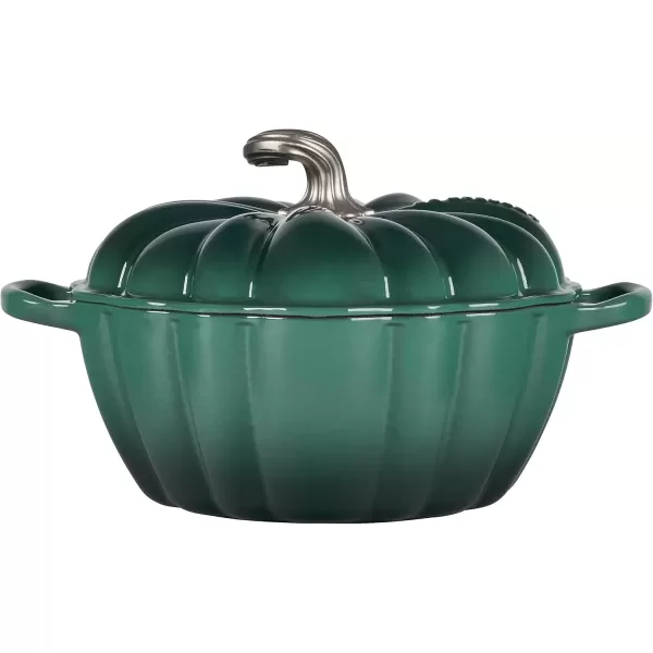 imageLe Creuset Enameled Cast Iron Figural Pumpkin Cocotte 4 qt Artichaut