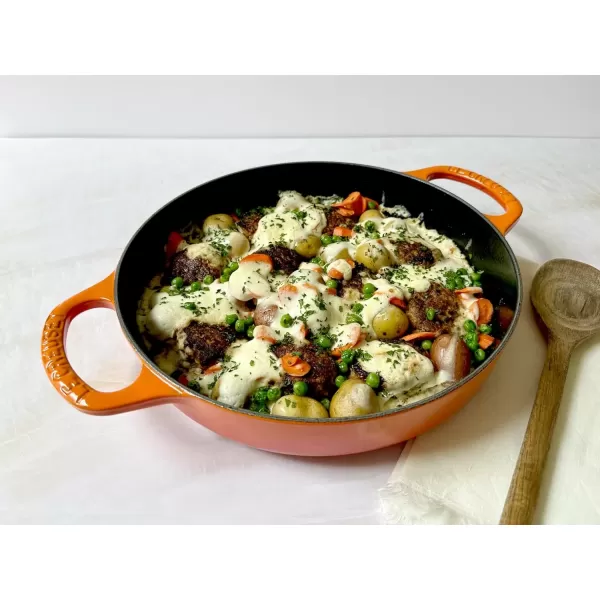 imageLe Creuset Enameled Cast Iron Signature Everyday Pan 11 in OliveFlame
