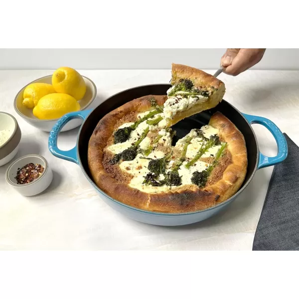 imageLe Creuset Enameled Cast Iron Signature Everyday Pan 11 in OliveMeringue