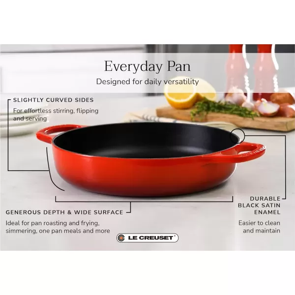 imageLe Creuset Enameled Cast Iron Signature Everyday Pan 11 in OliveRhone