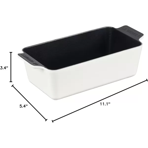 imageLe Creuset Enameled Cast Iron Signature Loaf Pan 2qt CeriseWhite