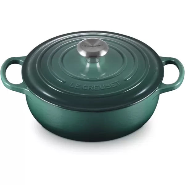 imageLe Creuset Enameled Cast Iron Signature Round Sauteuse 35qt Sea SaltArtichaut