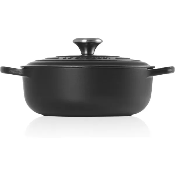 imageLe Creuset Enameled Cast Iron Signature Round Sauteuse 35qt Sea SaltLicorice