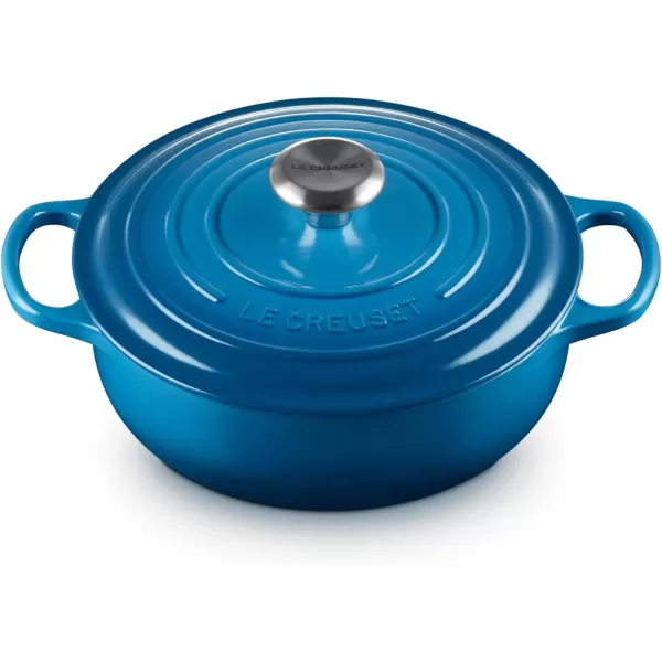 imageLe Creuset Enameled Cast Iron Signature Round Sauteuse 35qt Sea SaltMarseille