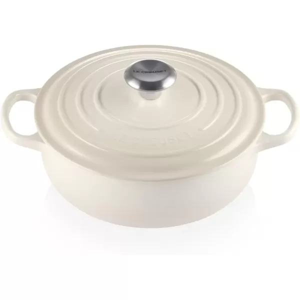 imageLe Creuset Enameled Cast Iron Signature Round Sauteuse 35qt Sea SaltMeringue