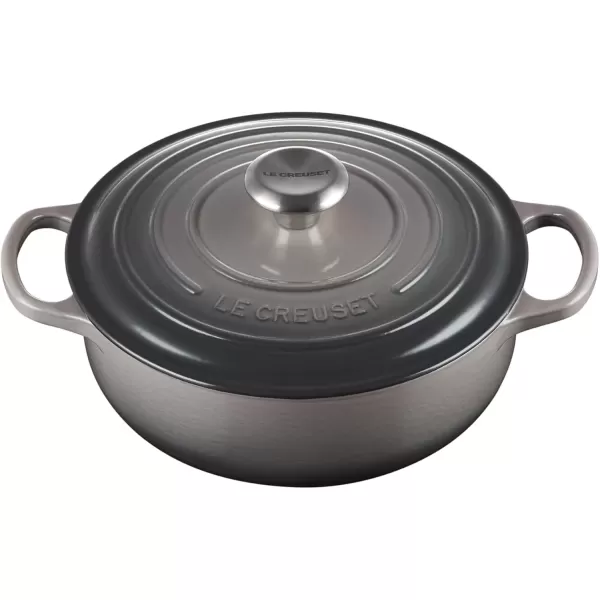 imageLe Creuset Enameled Cast Iron Signature Round Sauteuse 35qt Sea SaltOyster