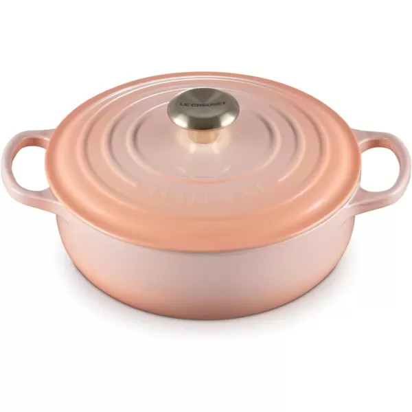 imageLe Creuset Enameled Cast Iron Signature Round Sauteuse 35qt Sea SaltPeche