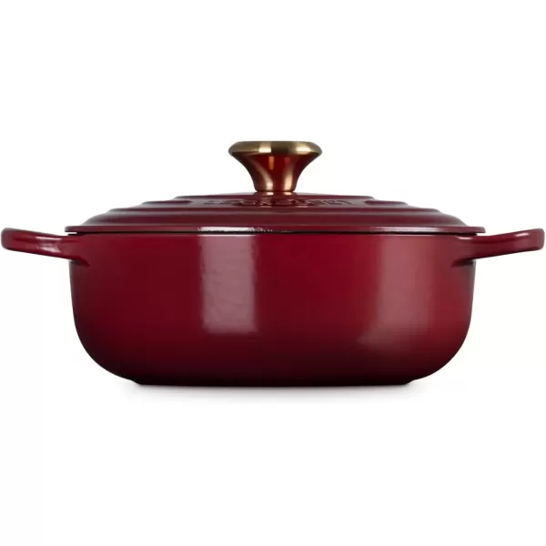 imageLe Creuset Enameled Cast Iron Signature Round Sauteuse 35qt Sea SaltRhone