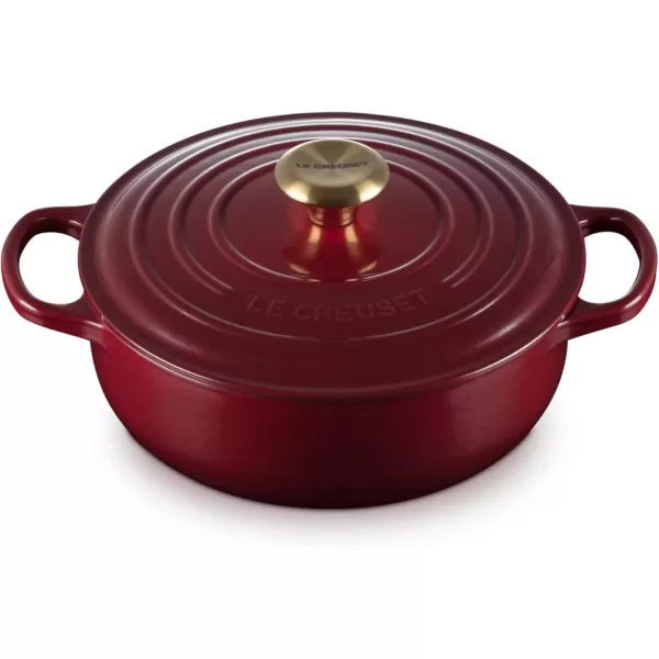 imageLe Creuset Enameled Cast Iron Signature Round Sauteuse 35qt Sea SaltRhone