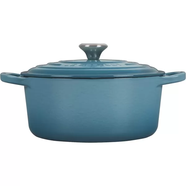 imageLe Creuset Signature Enameled CastIron Cookware Set 10Piece WhiteCaribbean
