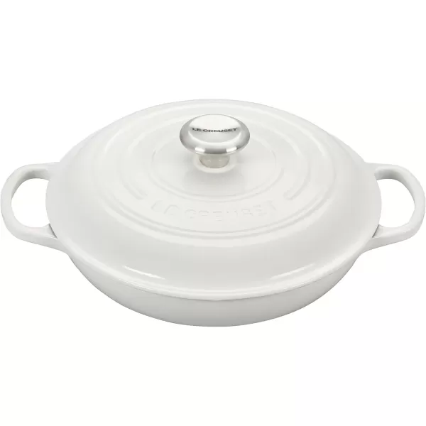 imageLe Creuset Signature Enameled CastIron Cookware Set 10Piece WhiteWhite
