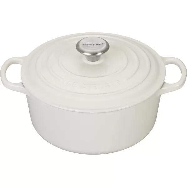 imageLe Creuset Signature Enameled CastIron Cookware Set 10Piece WhiteWhite