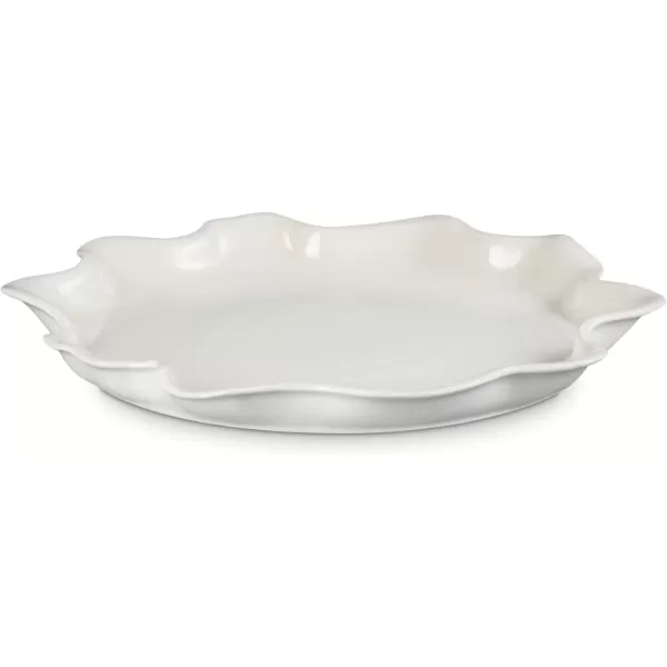 imageLe Creuset Stoneware Iris Serving Platter 14quot Sea SaltMeringue