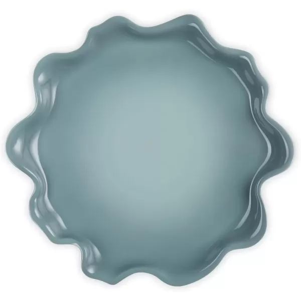 imageLe Creuset Stoneware Iris Serving Platter 14quot Sea SaltSea Salt