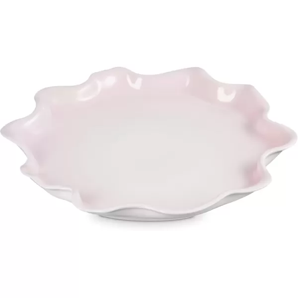 imageLe Creuset Stoneware Iris Serving Platter 14quot Sea SaltShell Pink