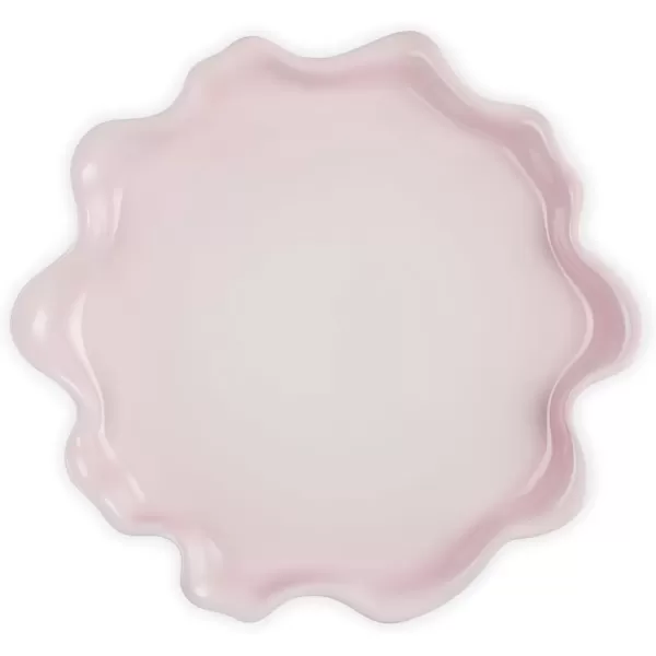 imageLe Creuset Stoneware Iris Serving Platter 14quot Sea SaltShell Pink