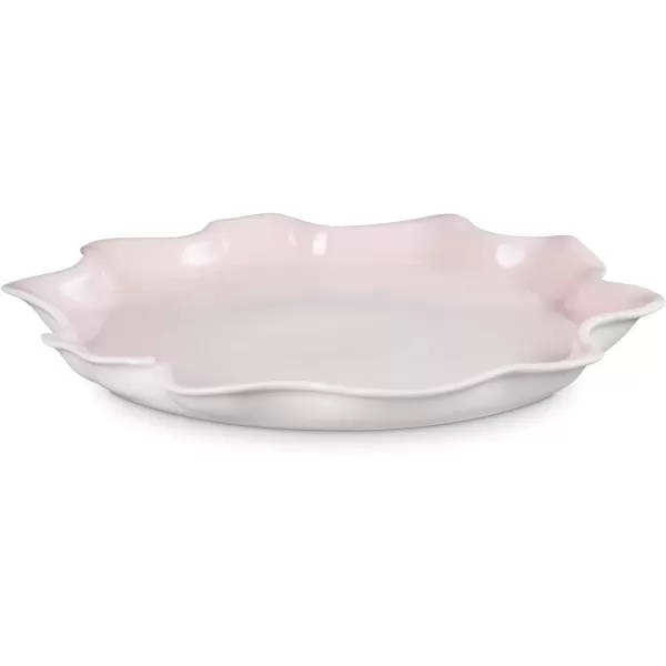 imageLe Creuset Stoneware Iris Serving Platter 14quot Sea SaltShell Pink