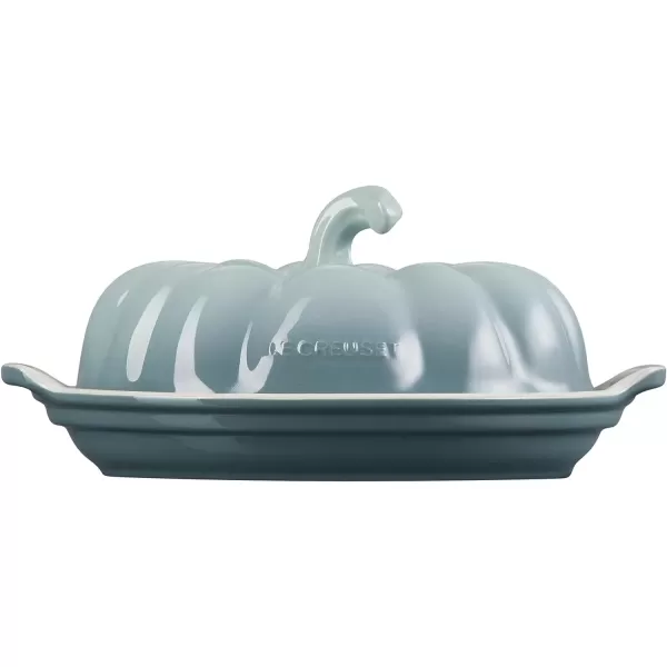 imageLe Creuset Stoneware Pumpkin Butter Dish PersimmonSea Salt