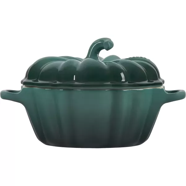 imageLe Creuset Stoneware Pumpkin Mini Cocotte 12 oz OliveArtichaut