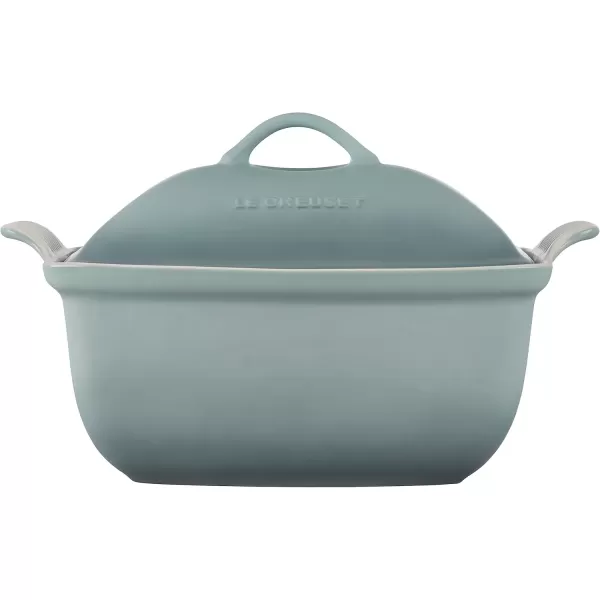 imageLe Creuset Heritage Stoneware Deep Baker with Lid 45qt Sea SaltSea Salt