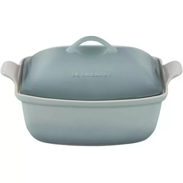 imageLe Creuset Heritage Stoneware Deep Baker with Lid 45qt Sea SaltSea Salt