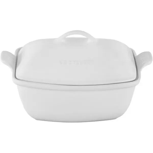 imageLe Creuset Heritage Stoneware Deep Baker with Lid 45qt Sea SaltWhite