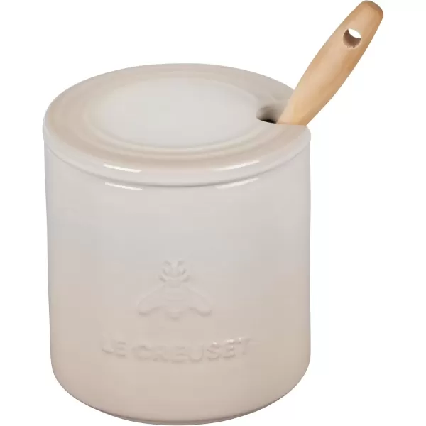 imageLe Creuset Stoneware Honey Pot 14 oz MeringueMeringue
