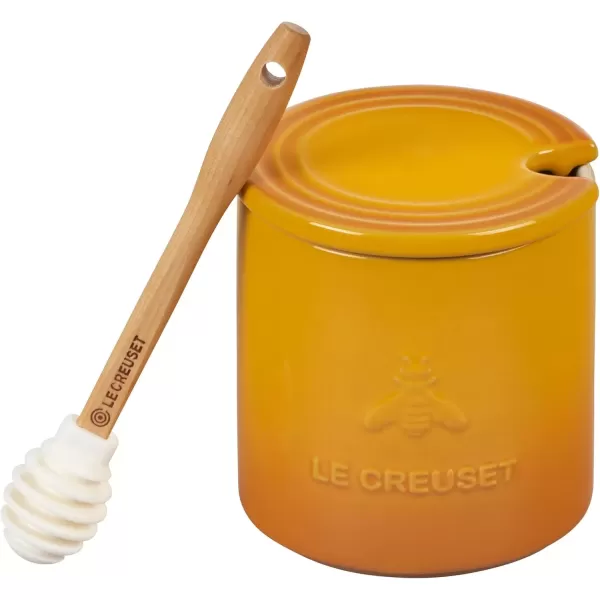 imageLe Creuset Stoneware Honey Pot 14 oz MeringueNectar