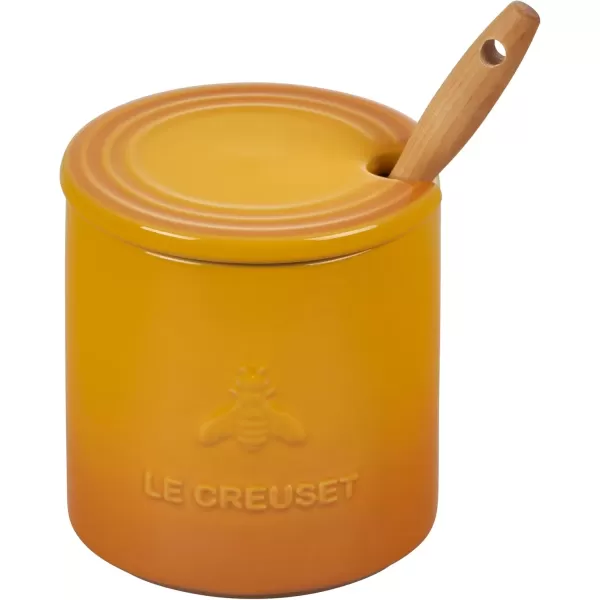 imageLe Creuset Stoneware Honey Pot 14 oz MeringueNectar