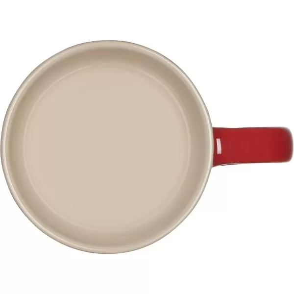 imageLe Creuset Stoneware Set of 4 Mugs 14 oz each ArtichautCerise