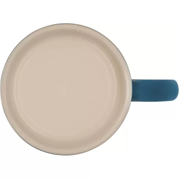 imageLe Creuset Stoneware Set of 4 Mugs 14 oz each ArtichautDeep Teal