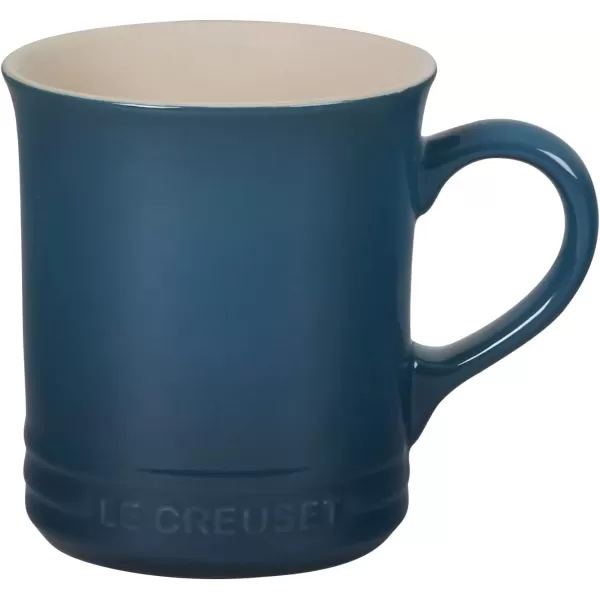 imageLe Creuset Stoneware Set of 4 Mugs 14 oz each ArtichautDeep Teal