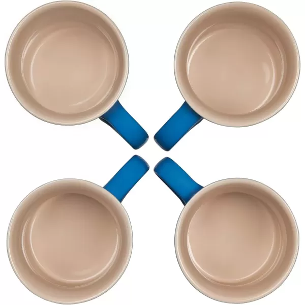 imageLe Creuset Stoneware Set of 4 Mugs 14 oz each ArtichautMarseille