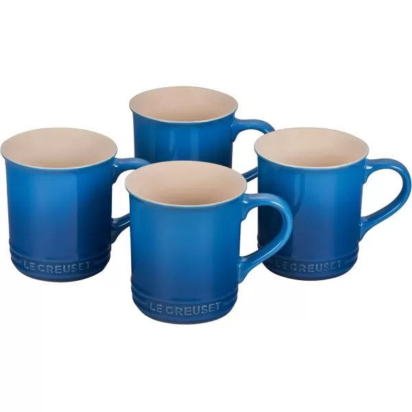 imageLe Creuset Stoneware Set of 4 Mugs 14 oz each ArtichautMarseille