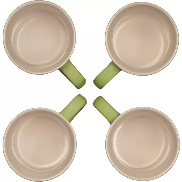 imageLe Creuset Stoneware Set of 4 Mugs 14 oz each ArtichautPalm