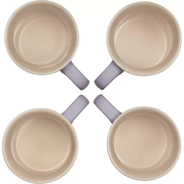 imageLe Creuset Stoneware Set of 4 Mugs 14 oz each ArtichautProvence