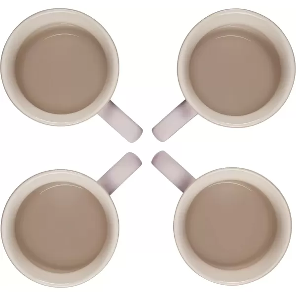 imageLe Creuset Stoneware Set of 4 Mugs 14 oz each ArtichautShallot