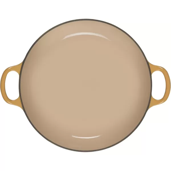 imageLe Creuset Signature Enameled Cast Iron Petal Braiser 225qt HoneyHoney