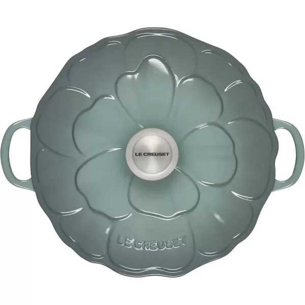 imageLe Creuset Signature Enameled Cast Iron Petal Braiser 225qt HoneySea Salt