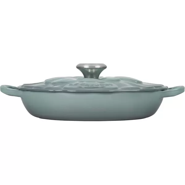 imageLe Creuset Signature Enameled Cast Iron Petal Braiser 225qt HoneySea Salt