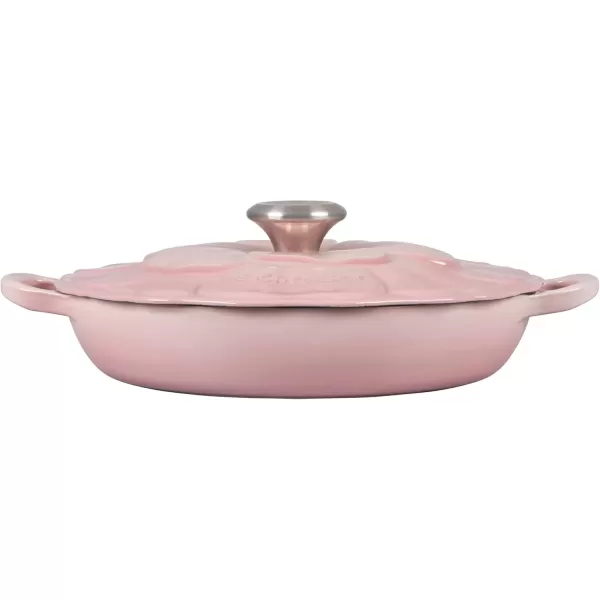 imageLe Creuset Signature Enameled Cast Iron Petal Braiser 225qt HoneyShell Pink