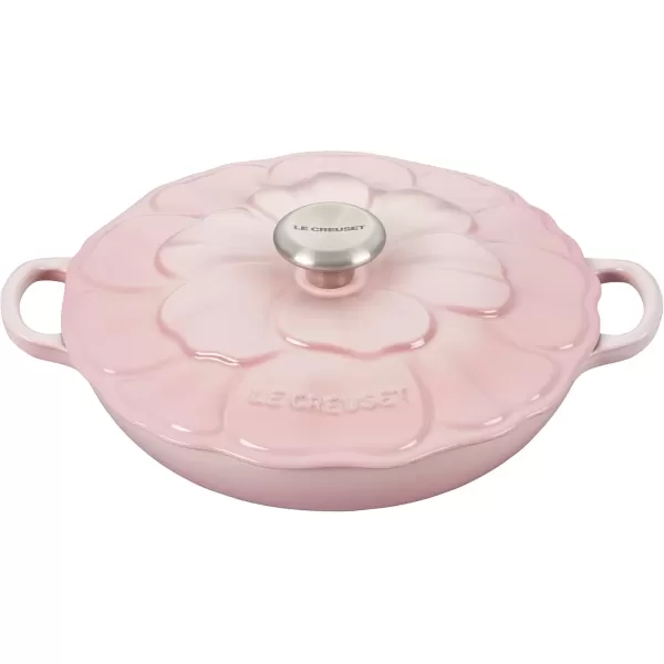 imageLe Creuset Signature Enameled Cast Iron Petal Braiser 225qt HoneyShell Pink