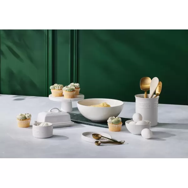 imageLe Creuset Stoneware Round Ramekin Straight Wall Set of 2 675oz Each WhiteSea Salt